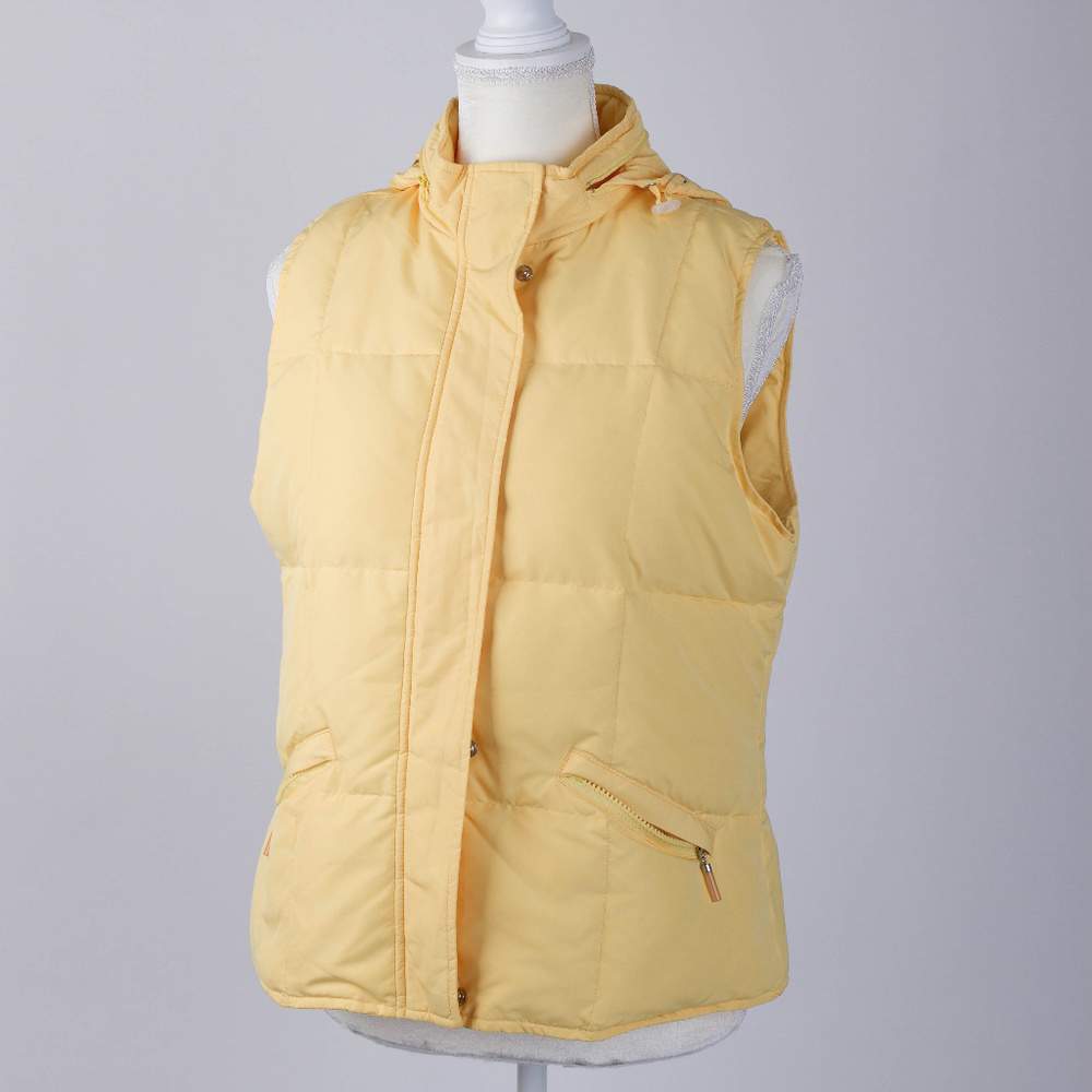 Talbots yellow vest size M 100% polyester